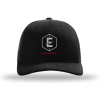 A black hat with an energy power logo on it.