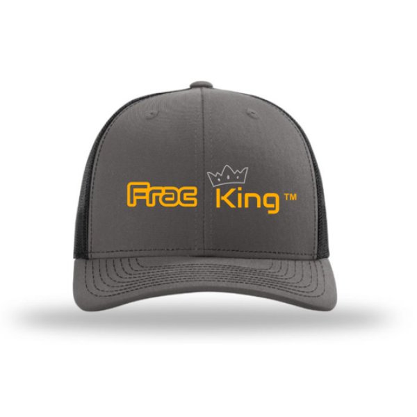 A gray hat with the words " free king ".