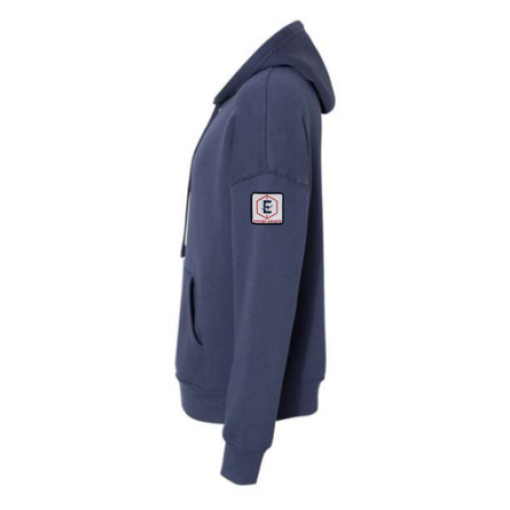 Sponge Fleece Drop Shoulder Hoodie Navy