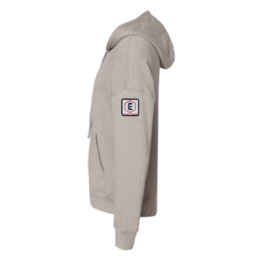 Sponge Fleece Drop Shoulder Hoodie Tan