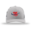 A white hat with the logo of the team sports.